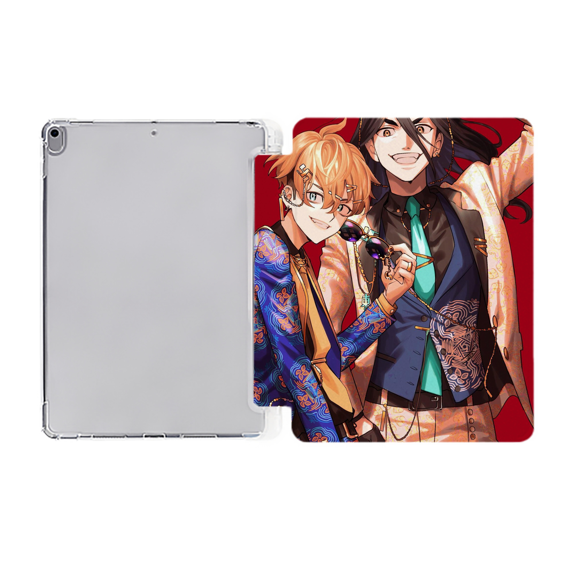 （画像用） 東京リベンジャーズ Tokyo Revengers IPad ケース ペン収納付き 三つ折りスタンド PUレザー×シリコン 対応機種9.5/10.5/10.9インチ